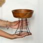 Elevated Teak Bowl 25cm