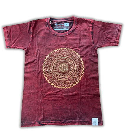 Camiseta Nomad Sari Grande - Mandala - Granate