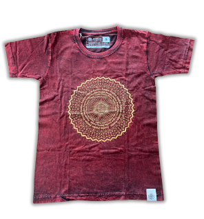 Camiseta Nomad Sari Extra Grande - Mandala - Granate