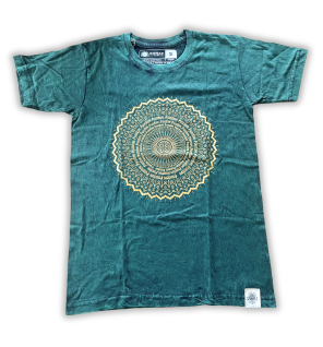 Camiseta Nomad Sari Extra Grande - Mandala - Verde