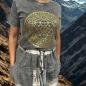 Camiseta Nomad Sari Extra Grande - Chakra - Gris oscuro
