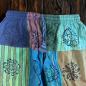 Sari Nómada - Pantalón Hongo - Diseños con Estampado en Bloque - Tonos Verdes L/XL