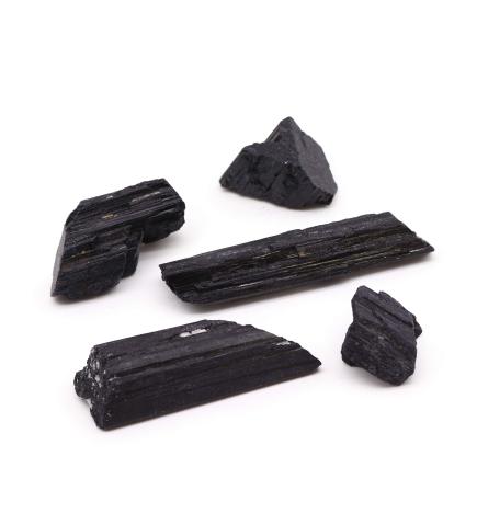 Ejemplares minerales - Turmalina india 1 kg (aprox. 20-30 piezas - 5-10 cm)