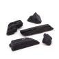 Ejemplares minerales - Turmalina india 1 kg (aprox. 20-30 piezas - 5-10 cm)