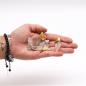 Colgantes de cuarzo transparente bañados en oro y plata (6 unidades surtidas)