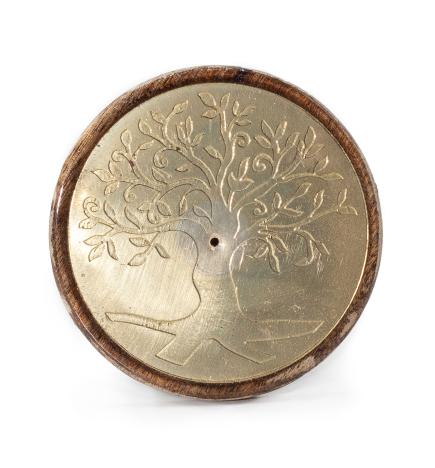 Oro sobre madera de mango - Árbol de la vida