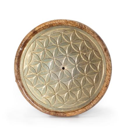 Oro sobre madera de mango - Flor de la vida
