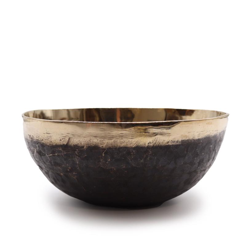 Cuenco tibetano Chaken extragrande hecho a mano (aprox. 1200 g) - 21 cm