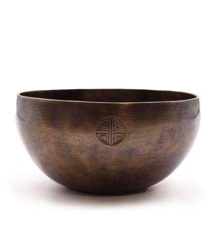 Cuenco tibetano indio grande con fases lunares (aprox. 850 g) - 17 cm