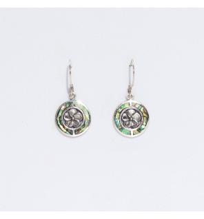 Pendientes de Concha y Plata - Frangipani - Abalón
