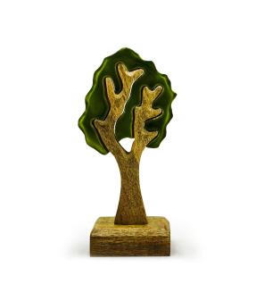 Perdido en el bosque - Árbol único de madera 3D - 20 x 10 cm