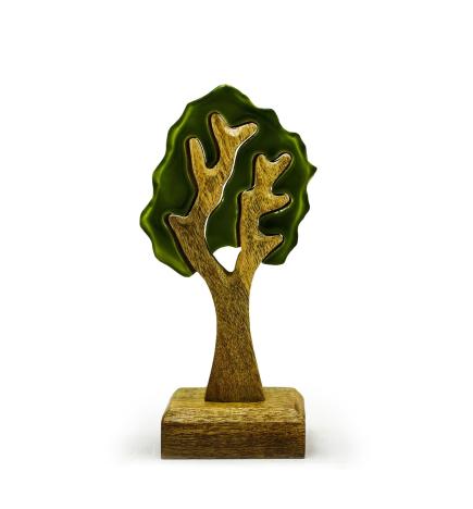 Perdido en el bosque - Árbol único de madera 3D - 20 x 10 cm