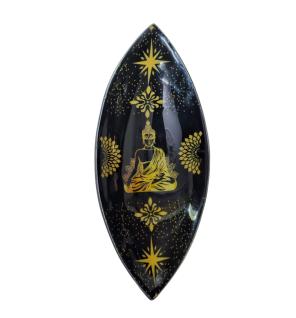 Porta Inciensos esmaltado - Aluminio - Buda dorado y negro