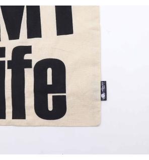 Bolso Básico Icónico - IT's MY LIFE - ES MI VIDA - (40x36cm) - Natural 4oz