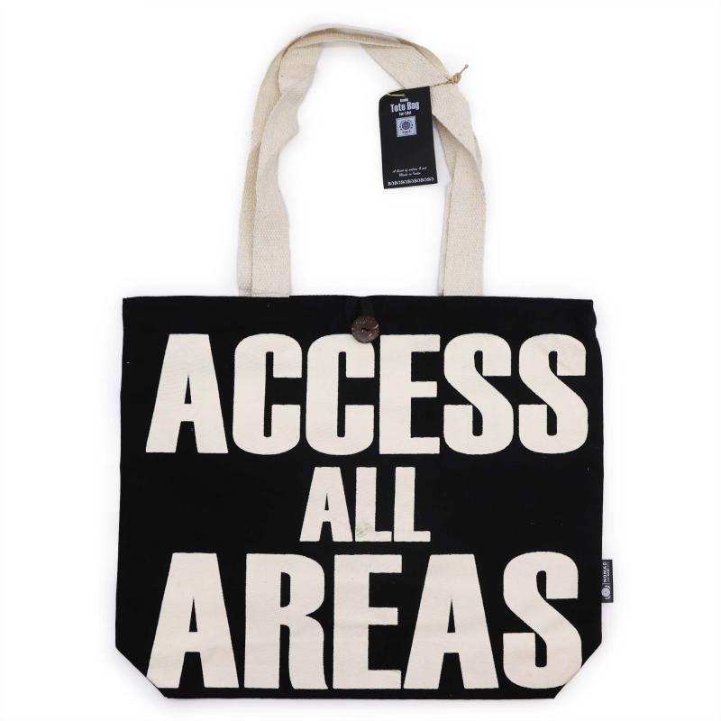 Bolso Básico Icónico - ACCESO A TODAS LAS ÁREAS -Negro natural 10 oz (36 x 43 x 10 cm)