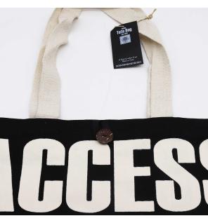 Bolso Básico Icónico - ACCESO A TODAS LAS ÁREAS -Negro natural 10 oz (36 x 43 x 10 cm)