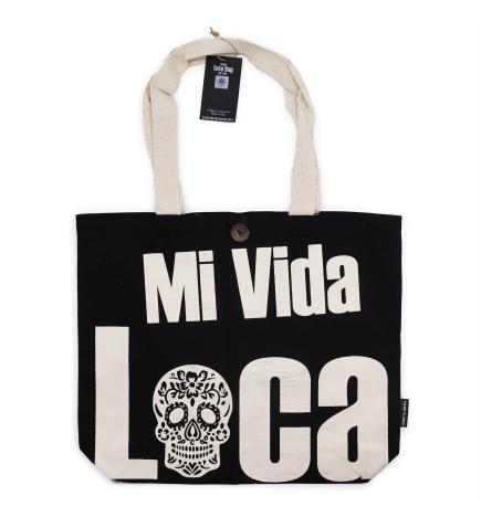 Bolso Básico Icónico - Mi Vida Loca - Negro natural 10 oz (36 x 43 x 10 cm)