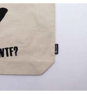 Bolso Básico Icónico - Gato negro - Natural 10 oz (36 x 43 x 10 cm)