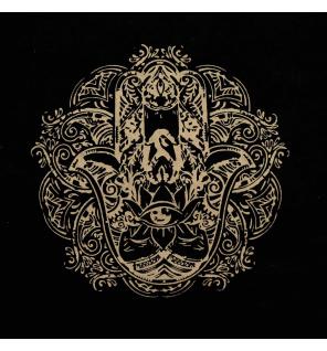 Bolsa de mano extragrande (38 x 15 x 43 cm), color chocolate 14 oz - Freedom Hamsa