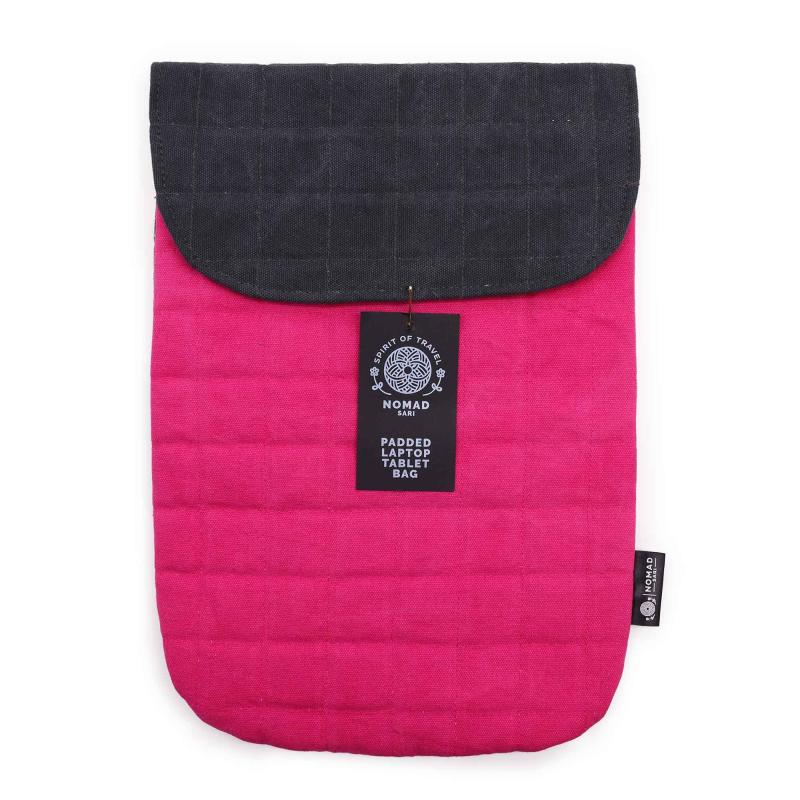 Funda acolchada para portátil - Rosa impactante - 14 oz