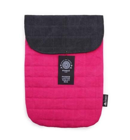 Funda acolchada para portátil - Rosa impactante - 14 oz