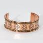 Pulseras de cobre con banda ancha y decoración de latón (surtidas)
