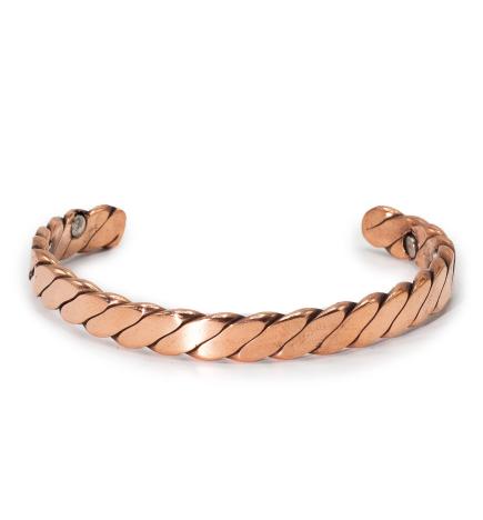 Pulseras Masculinas de Cobre Macizo con Imanes (surtidas)