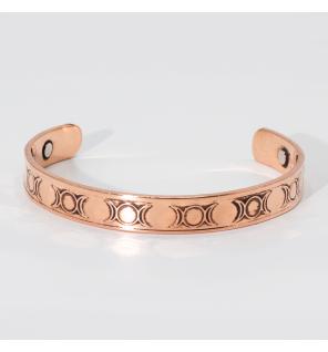 Pulseras Masculinas de Cobre Macizo con Imanes (surtidas)