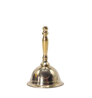 Campana de altar pequeña de latón - Flor de la Vida
