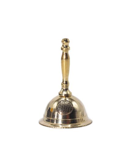 Campana de altar pequeña de latón - Flor de la Vida
