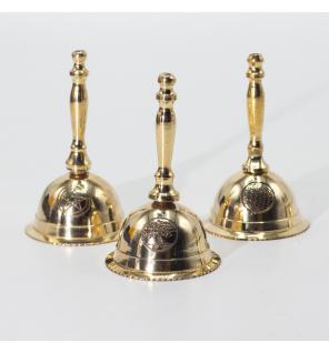 Campana de altar pequeña de latón - Flor de la Vida
