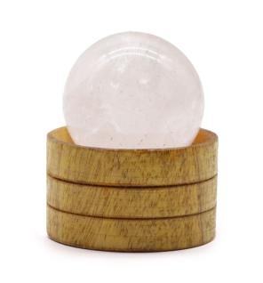Esfera de cristal de 40 mm - Cuarzo transparente con soporte