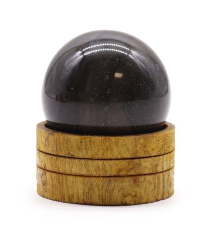 Esfera de cristal de ágata oceánica de 50 mm con soporte