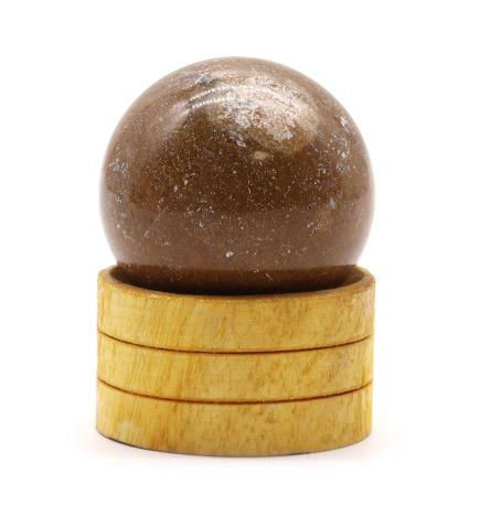 Esfera de cristal de ágata oceánica de 40 mm con soporte