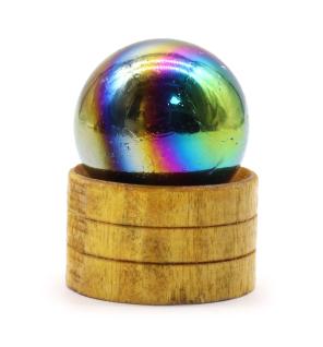 Esfera de cristal de 40 mm - Amatista con soporte