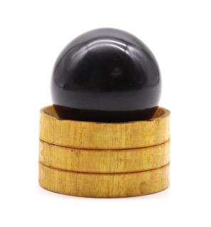Esfera de cristal de turmalina de 40 mm con soporte