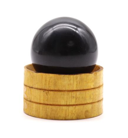 Esfera de cristal de turmalina de 40 mm con soporte