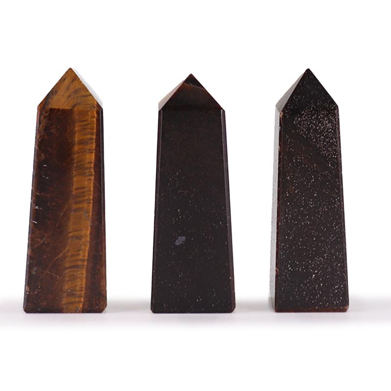 Obeliscos de Gemas aprox. 5 cm - Ojo de tigre