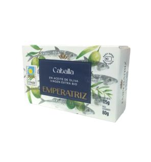 Caballa en aceite de oliva VE Bio lata 125ml Emperatriz