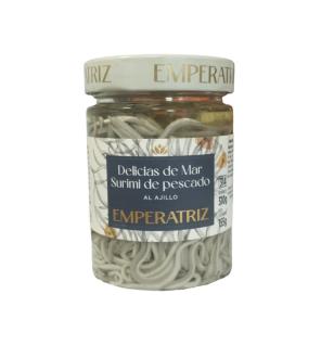 Delicias de mar Surimi de pescado al ajillo 314ml Emperatriz