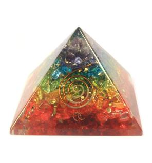 Lrg Piramide de Orgonite 70mm - Gemas de Chakra