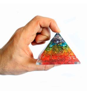Lrg Piramide de Orgonite 70mm - Gemas de Chakra