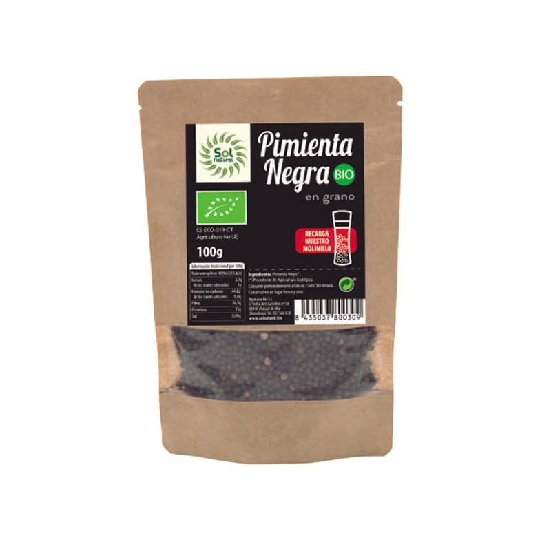 Pimienta Negra en grano Bio 100g Sol Natural