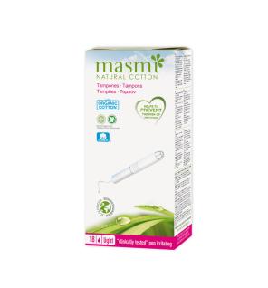 Tampon de algodon light con aplicador bio 18ud Masmi