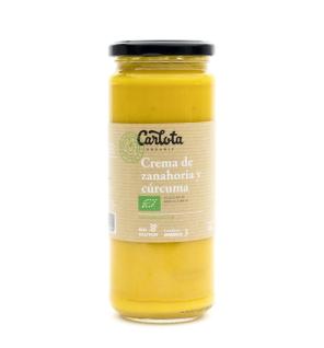 Crema de zanahoria y curcuma Bio 450g Carlota Organic