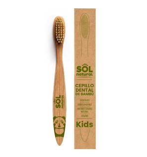 Cepillo de Bambu Infantil Sol Natural