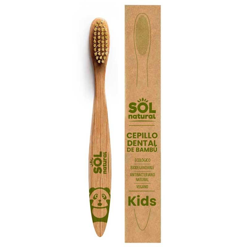 Cepillo de Bambu Infantil Sol Natural