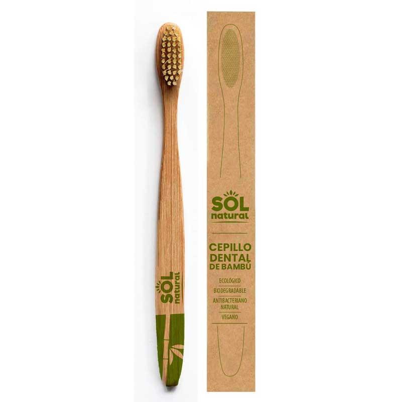 Cepillo de Bambu Adulto Sol Natural