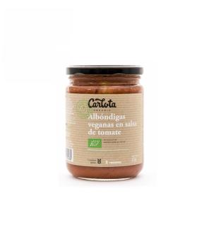 Albondigas veganas en salsa de tomate Bio 425g Carlota Organic