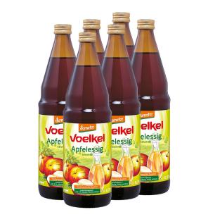 Vinagre de manzana sin filtrar bio 6x750ml Voelkel